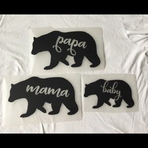 Mama bear iron on for family